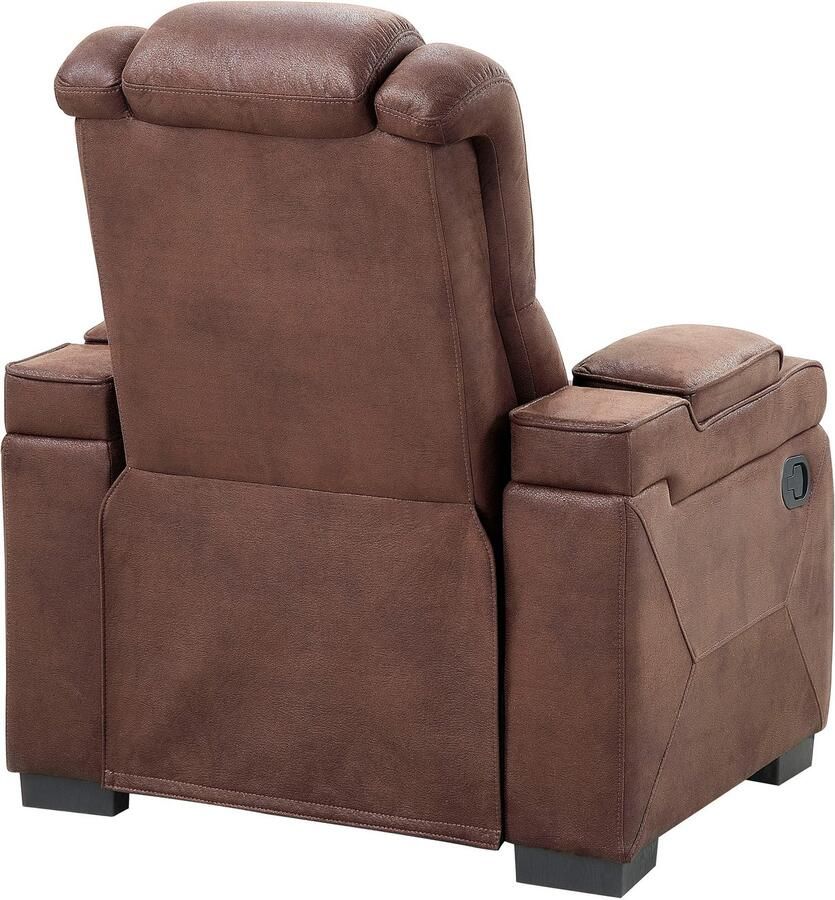 ATLANTIC home collection Relaxfauteuil Faris Relaxfunctie bekerhouder en opbergruimte in armleuningen - Foto 2