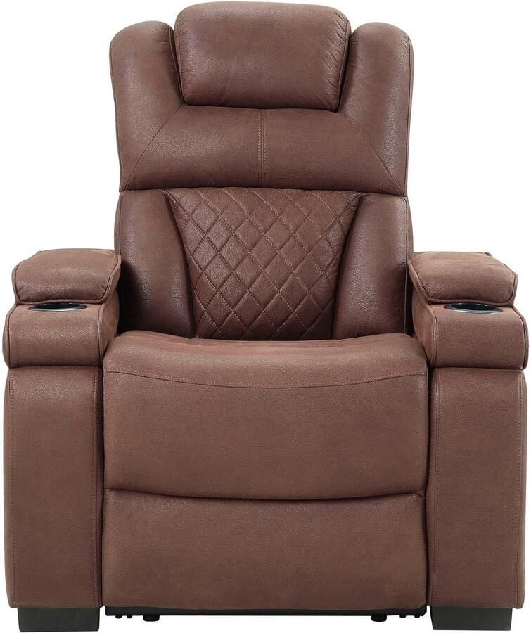 ATLANTIC home collection Relaxfauteuil Faris Relaxfunctie bekerhouder en opbergruimte in armleuningen - Foto 5