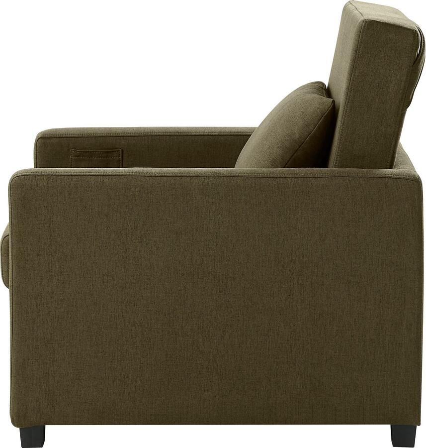 ATLANTIC home collection Relaxfauteuil Jerry met slaapfunctie als logeerbed en inclusief kussens - Foto 5
