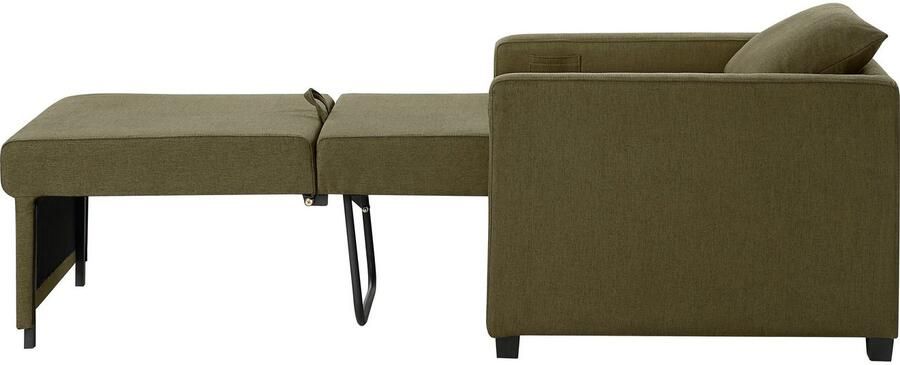 ATLANTIC home collection Relaxfauteuil Jerry met slaapfunctie als logeerbed en inclusief kussens - Foto 8