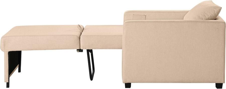 ATLANTIC home collection Relaxfauteuil Jerry met slaapfunctie als logeerbed en inclusief kussens - Foto 7