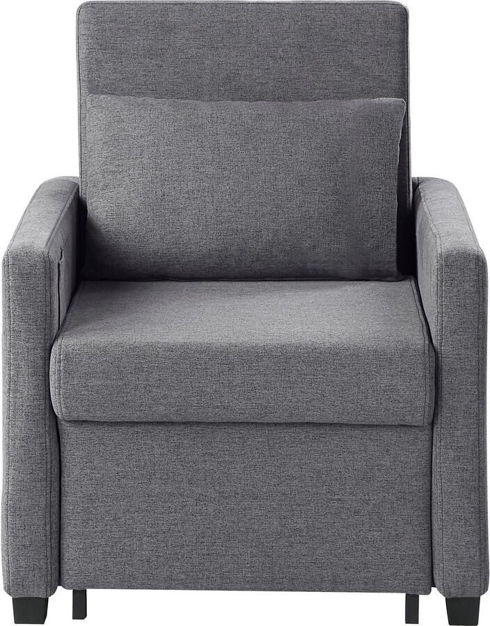 ATLANTIC home collection Relaxfauteuil Jerry met slaapfunctie als logeerbed en inclusief kussens - Foto 8