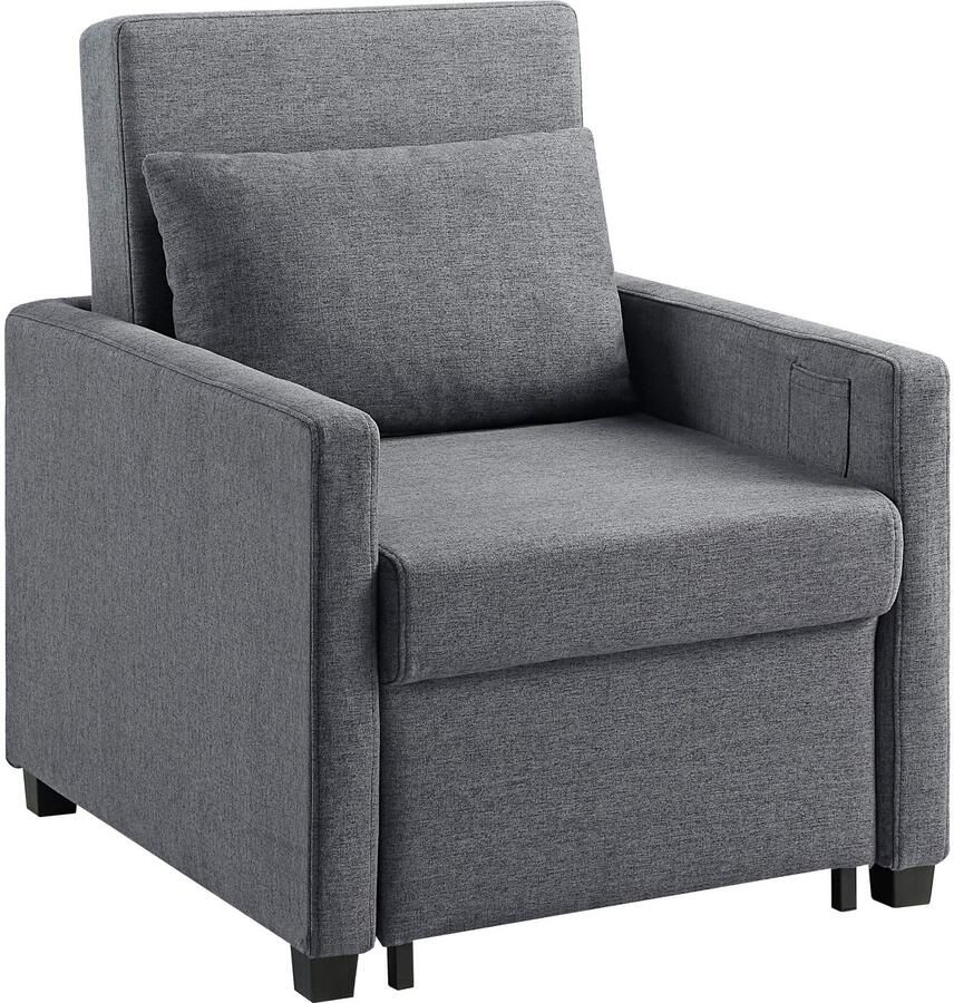 ATLANTIC home collection Relaxfauteuil Jerry met slaapfunctie als logeerbed en inclusief kussens - Foto 5