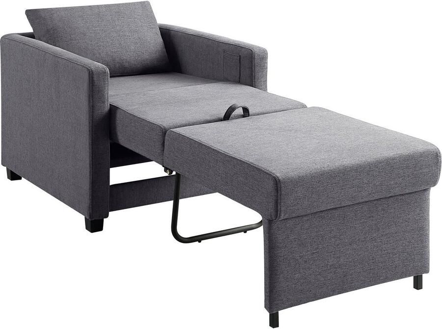 ATLANTIC home collection Relaxfauteuil Jerry met slaapfunctie als logeerbed en inclusief kussens - Foto 9