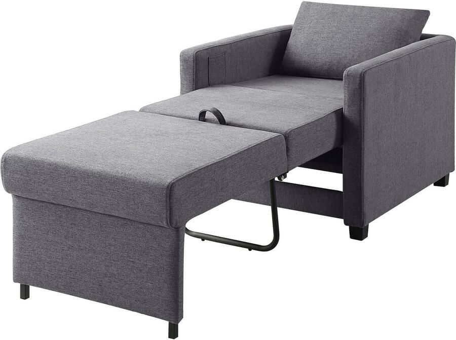 ATLANTIC home collection Relaxfauteuil Jerry met slaapfunctie als logeerbed en inclusief kussens - Foto 8