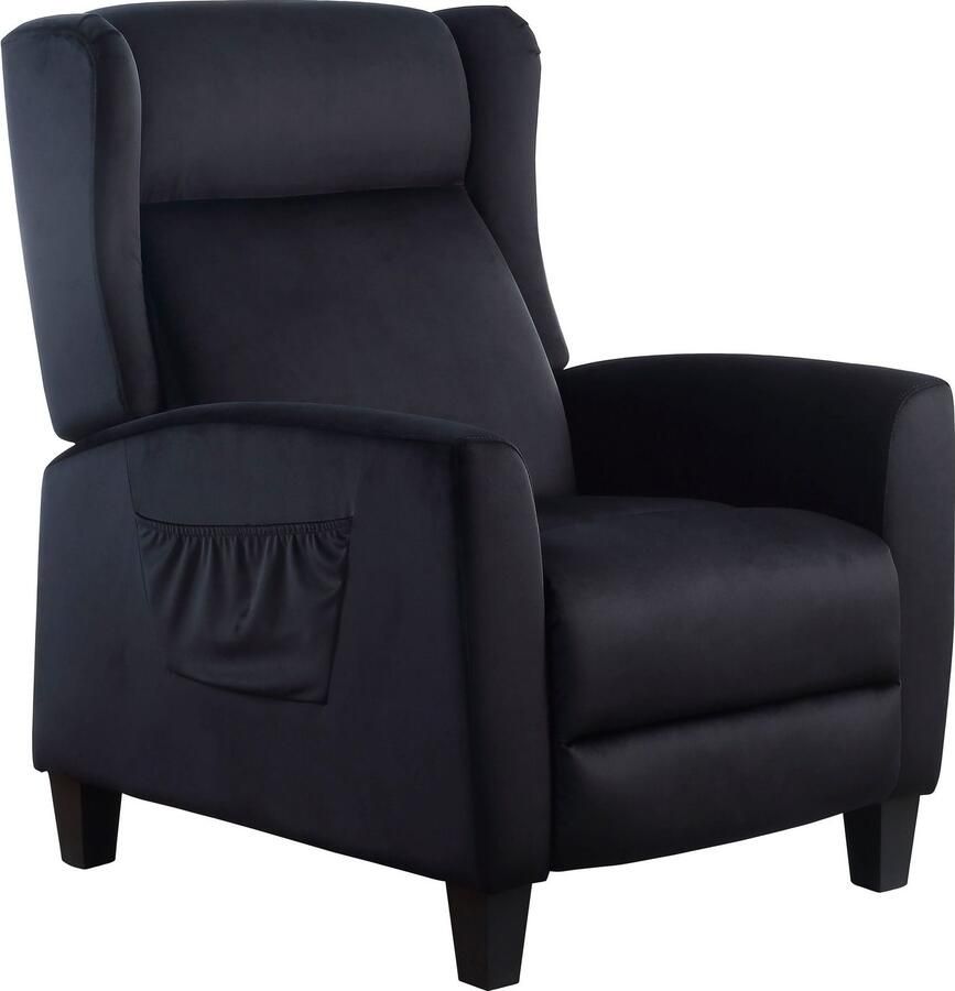 ATLANTIC home collection Relaxfauteuil Timo klassieke oorfauteuil met relaxfunctie en praktisch zijvak - Foto 3