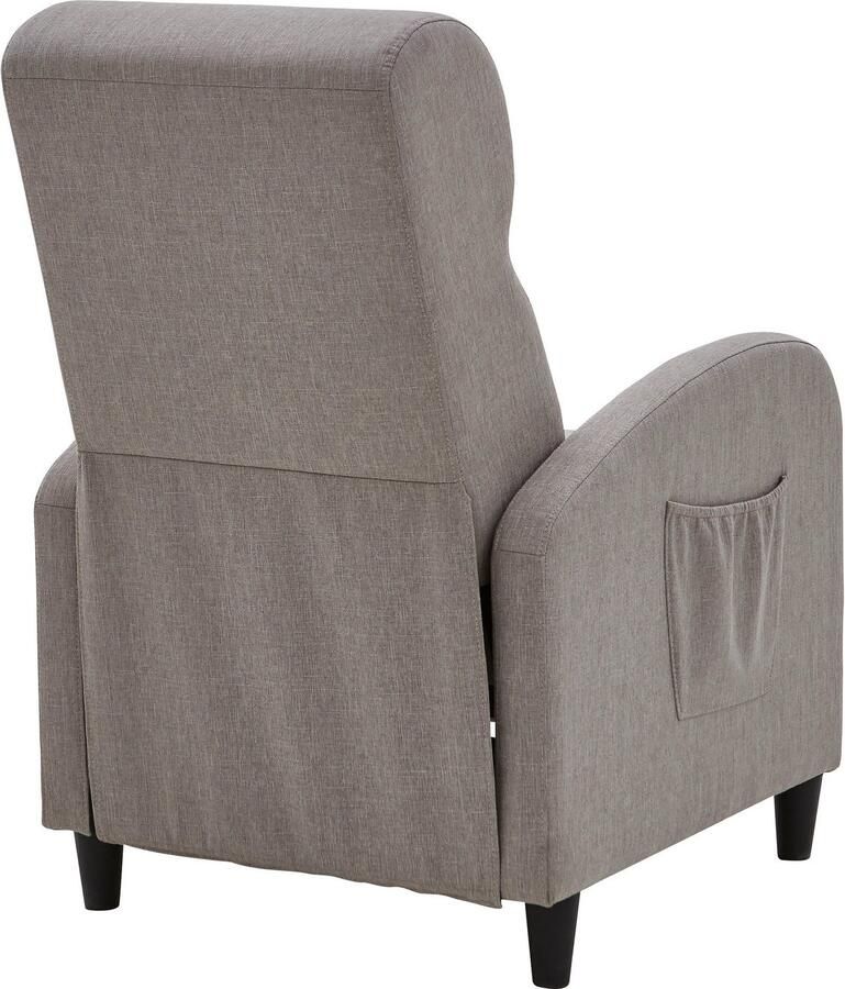 ATLANTIC home collection Relaxfauteuil Tom met relaxfunctie inclusief zijvak tv-fauteuil met functie - Foto 4