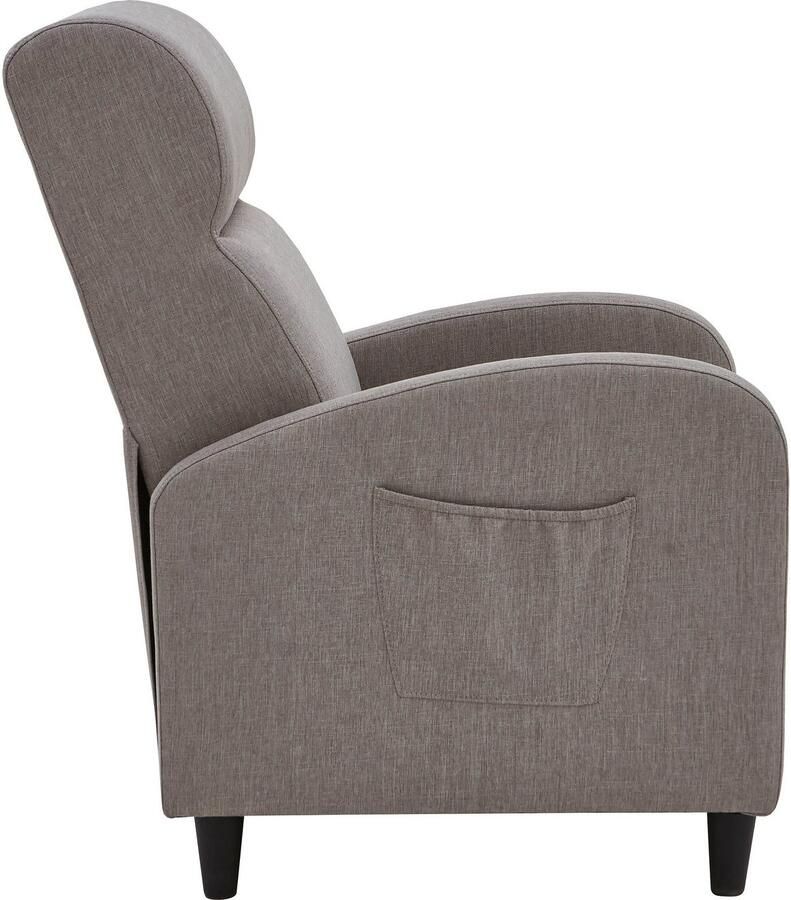 ATLANTIC home collection Relaxfauteuil Tom met relaxfunctie inclusief zijvak tv-fauteuil met functie - Foto 3