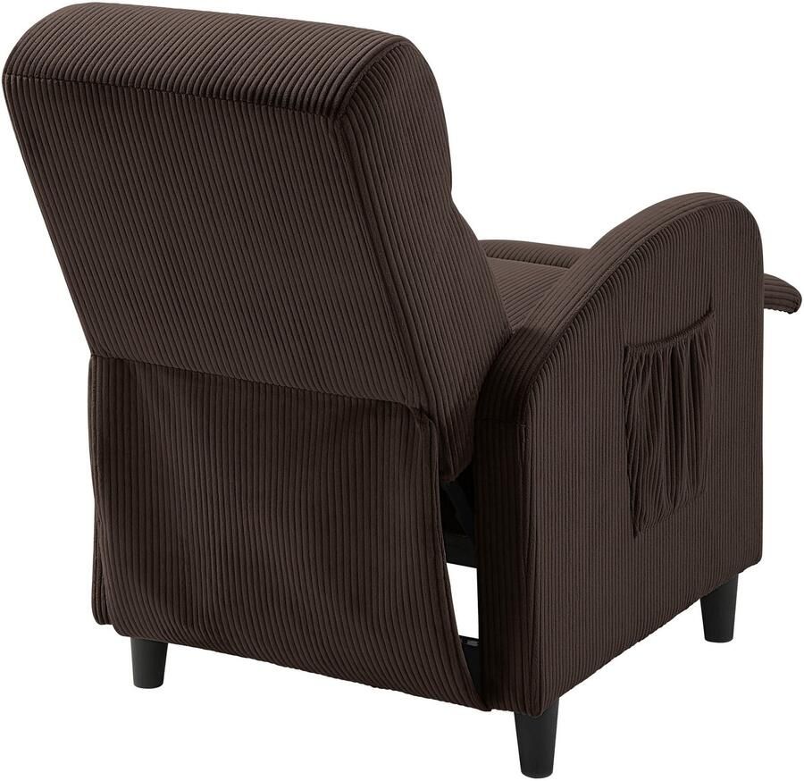 ATLANTIC home collection Relaxfauteuil Tom met relaxfunctie inclusief zijvak tv-fauteuil met functie - Foto 2