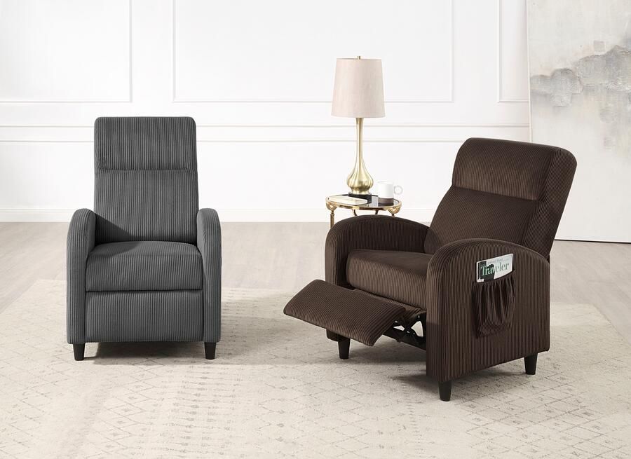 ATLANTIC home collection Relaxfauteuil Tom met relaxfunctie inclusief zijvak tv-fauteuil met functie - Foto 7