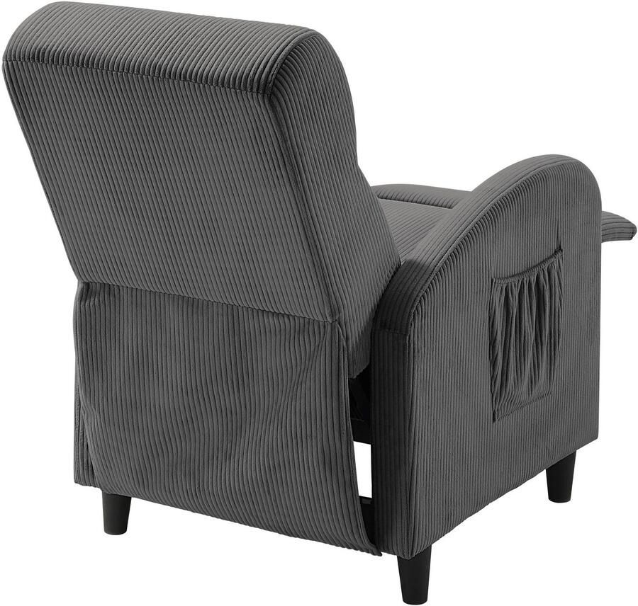 ATLANTIC home collection Relaxfauteuil Tom met relaxfunctie inclusief zijvak tv-fauteuil met functie - Foto 2