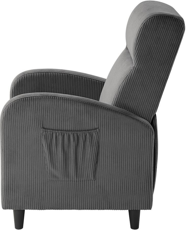 ATLANTIC home collection Relaxfauteuil Tom met relaxfunctie inclusief zijvak tv-fauteuil met functie - Foto 3