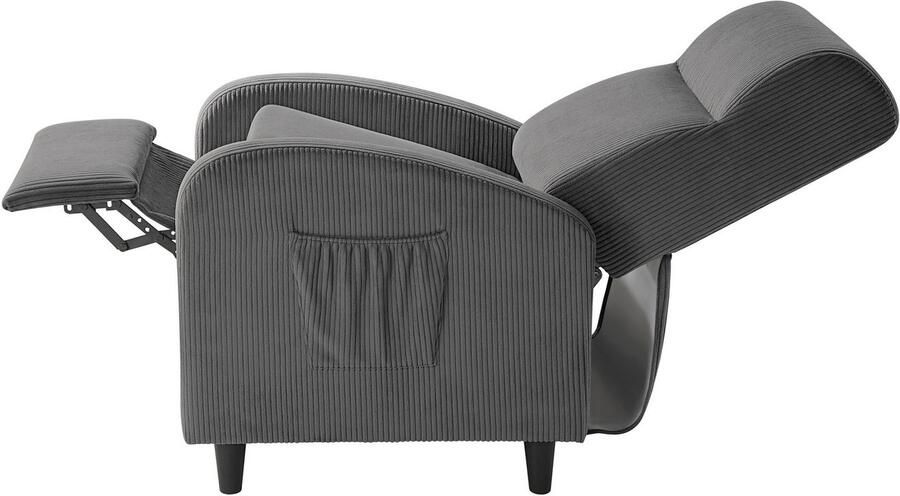 ATLANTIC home collection Relaxfauteuil Tom met relaxfunctie inclusief zijvak tv-fauteuil met functie - Foto 6