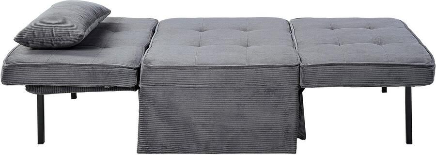 ATLANTIC home collection Slaapbank Finn te veranderen in een loungestoel relaxfauteuil en logeerbed incl. kussen - Foto 9