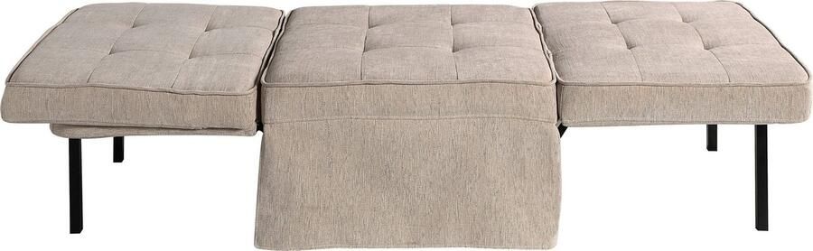 ATLANTIC home collection Slaapbank Finn te veranderen in een loungestoel relaxfauteuil en logeerbed incl. kussen - Foto 10