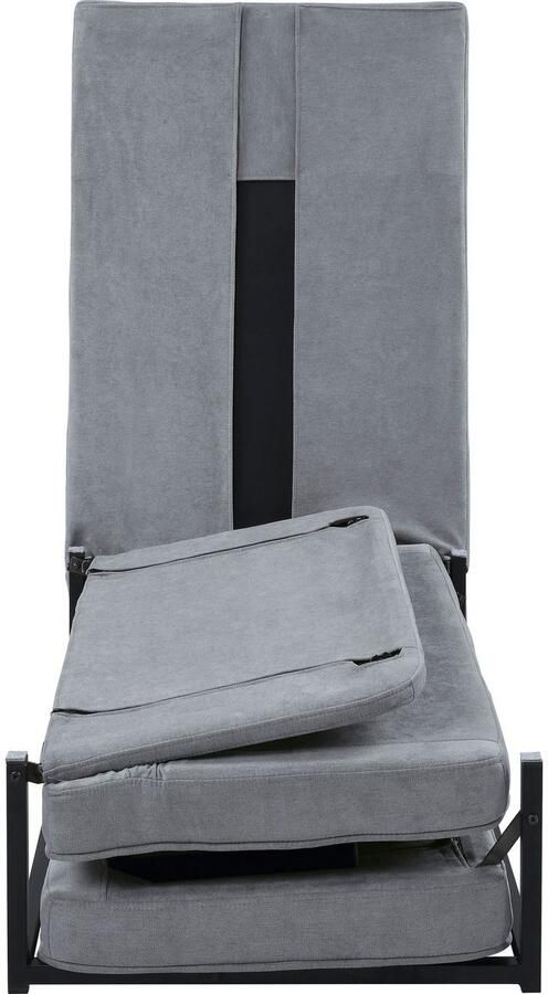 ATLANTIC home collection Slaapbank Finn te veranderen in een loungestoel relaxfauteuil en logeerbed incl. kussen - Foto 9