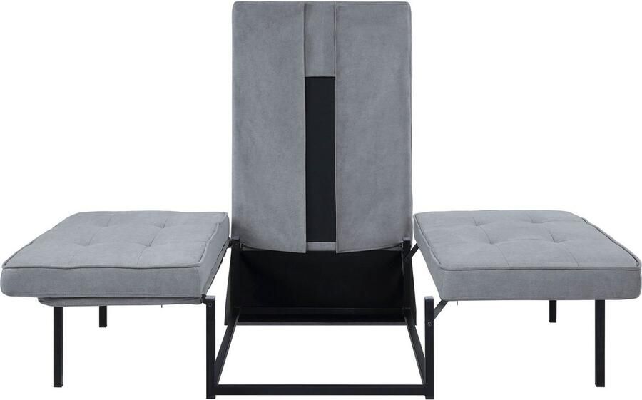 ATLANTIC home collection Slaapbank Finn te veranderen in een loungestoel relaxfauteuil en logeerbed incl. kussen - Foto 6