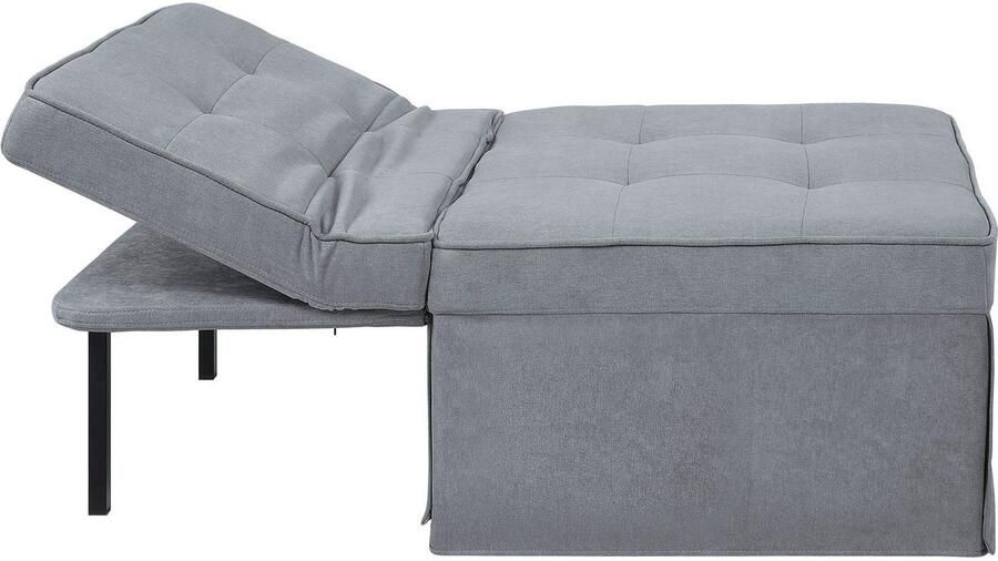 ATLANTIC home collection Slaapbank Finn te veranderen in een loungestoel relaxfauteuil en logeerbed incl. kussen - Foto 8