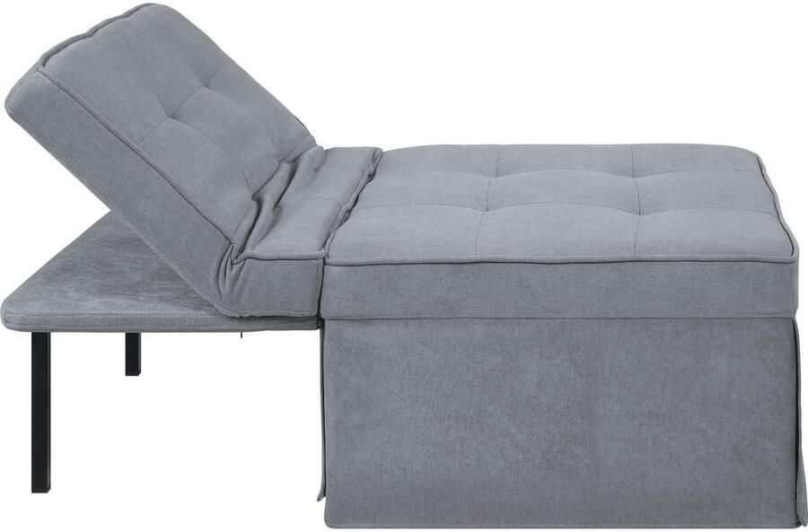 ATLANTIC home collection Slaapbank Finn te veranderen in een loungestoel relaxfauteuil en logeerbed incl. kussen - Foto 5