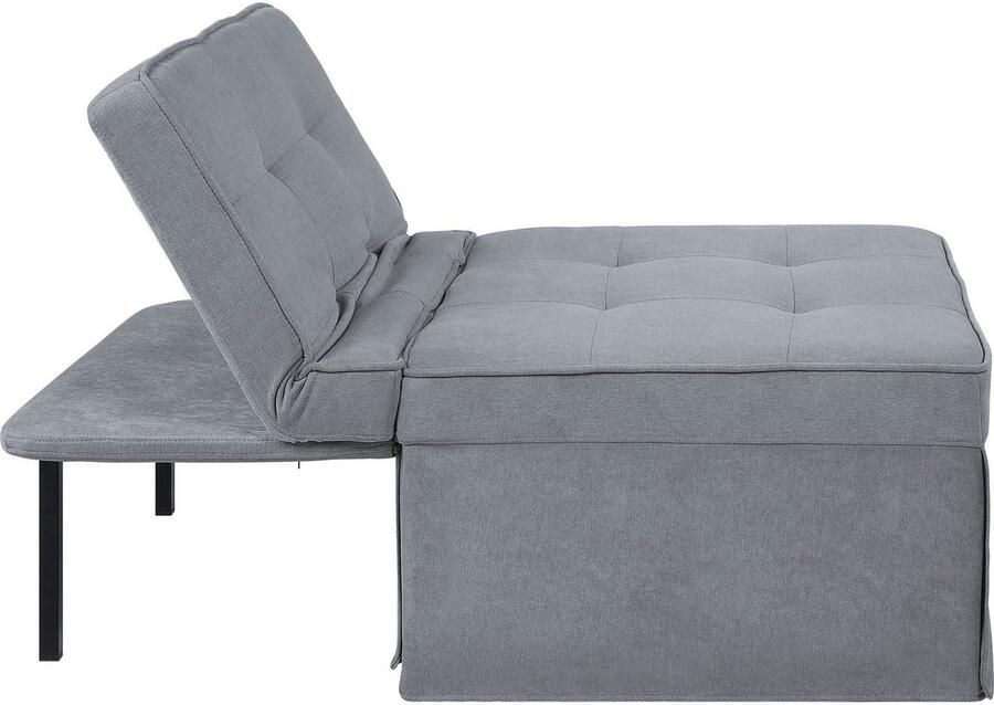 ATLANTIC home collection Slaapbank Finn te veranderen in een loungestoel relaxfauteuil en logeerbed incl. kussen - Foto 4