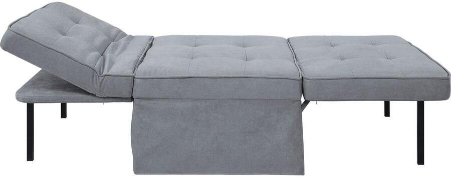 ATLANTIC home collection Slaapbank Finn te veranderen in een loungestoel relaxfauteuil en logeerbed incl. kussen - Foto 13