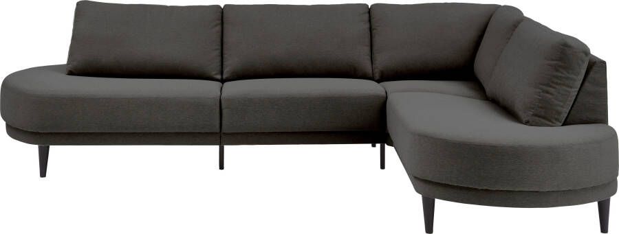 ATLANTIC home collection Hoekbank Ronny L-vorm met golvenondersteuning rechts links monteerbaar - Foto 5