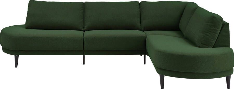 ATLANTIC home collection Hoekbank Ronny L-vorm met golvenondersteuning rechts links monteerbaar - Foto 5