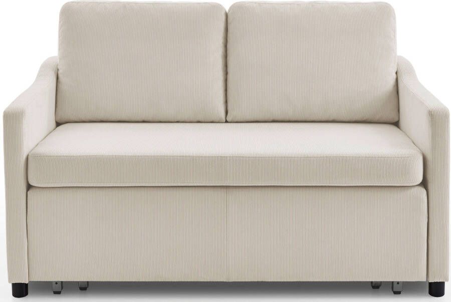 ATLANTIC home collection Slaapbank Anella met cordbekleding met slaapfunctie vrij plaatsbaar - Foto 6