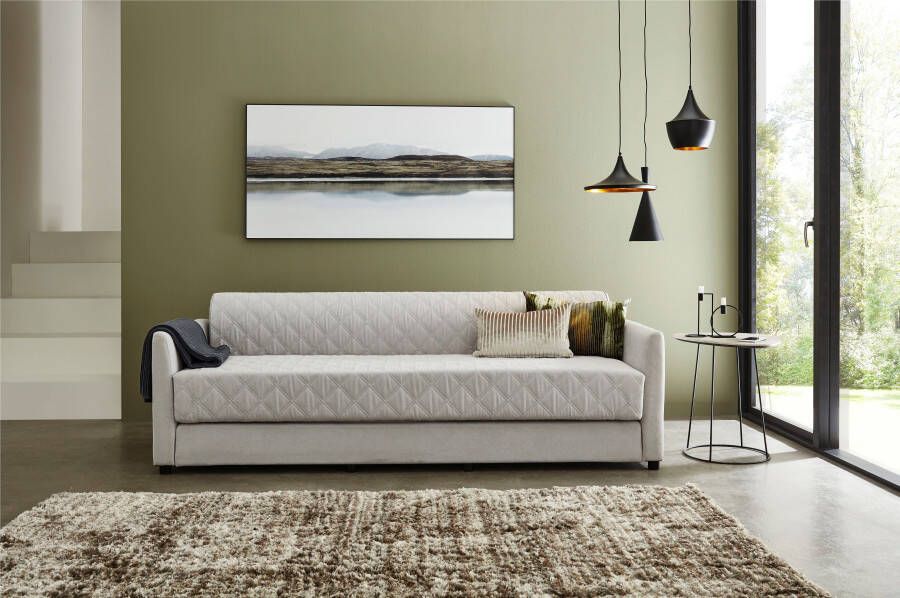 ATLANTIC home collection Slaapbank KEN met slaapfunctie inclusief topmatras met afneembare bekleding - Foto 7