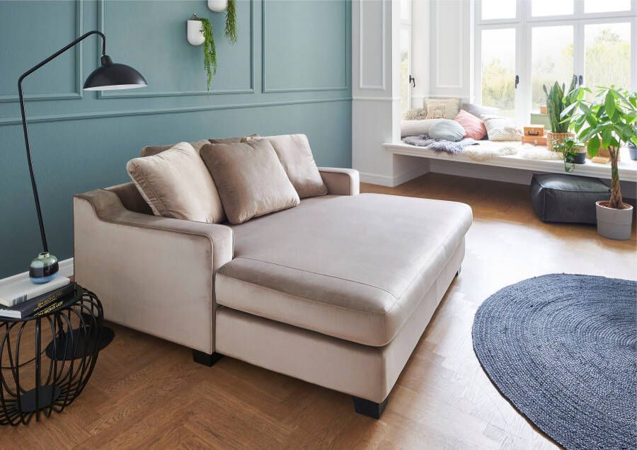 ATLANTIC home collection XXL-fauteuil Nobel Megafauteuil loveseat inclusief 5 rugkussens vrij plaatsbaar - Foto 5