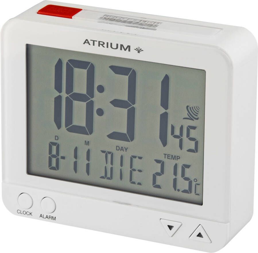 Atrium Radiografische wekker A760-0 Digitale wekker quartz wekker binnentemperatuur slaapkamer - Foto 3