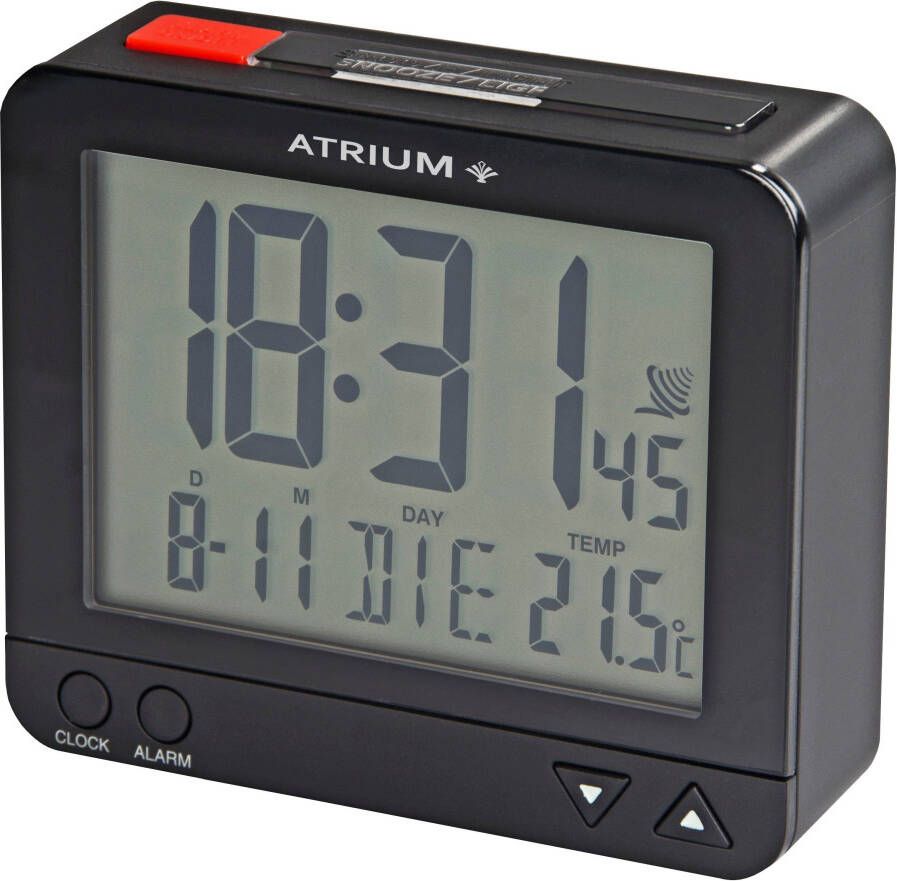 Atrium Radiografische wekker A760-7 Digitale wekker quartz wekker binnentemperatuur slaapkamer