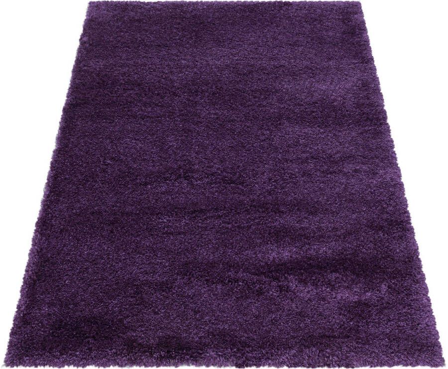Adana Carpets Hoogpolig vloerkleed Fuzzy Paars 280x370cm - Foto 7