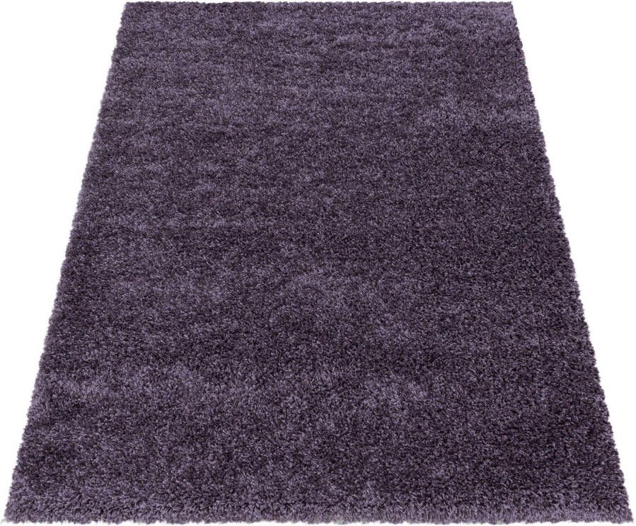 Adana Carpets Hoogpolig vloerkleed Softy Paars 240x340cm