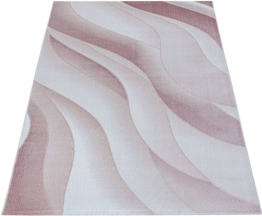 Adana Carpets Modern vloerkleed Streaky Waves Roze Creme 140x200cm - Foto 6