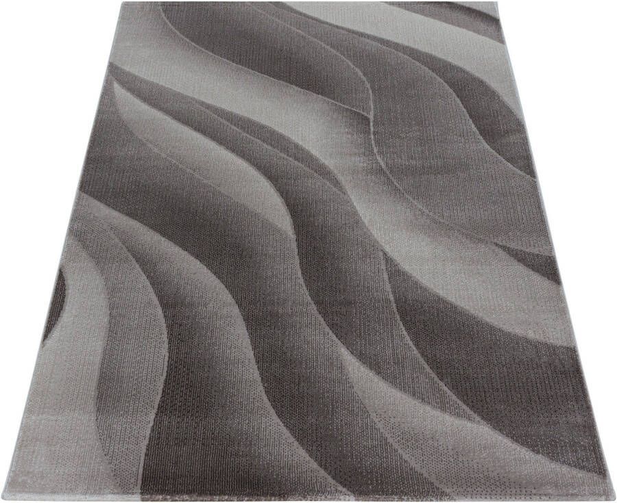 Adana Carpets Modern vloerkleed Streaky Waves Bruin Beige 140x200cm - Foto 3