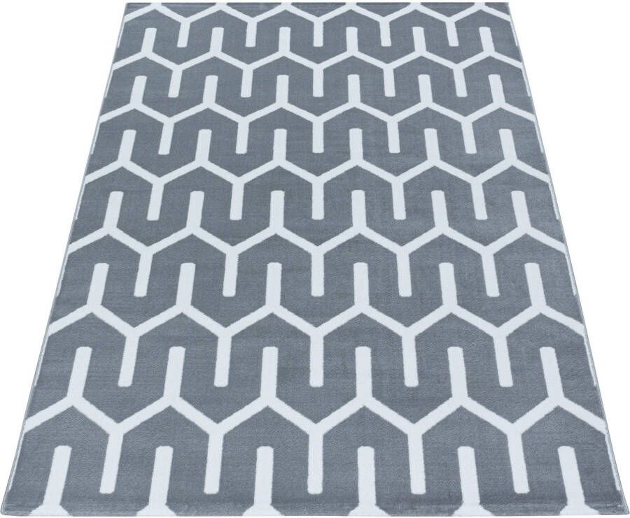 Adana Carpets Modern vloerkleed Streaky Pattern Grijs Wit 140x200cm - Foto 7
