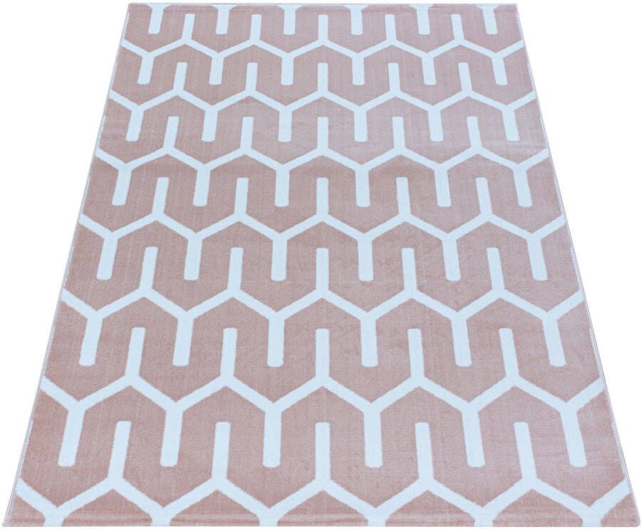 Adana Carpets Modern vloerkleed Streaky Pattern Roze Wit 200x290cm - Foto 6