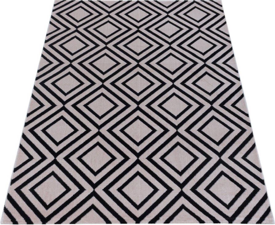 Adana Carpets Modern vloerkleed Streaky Square Roze Zwart 200x290cm - Foto 2