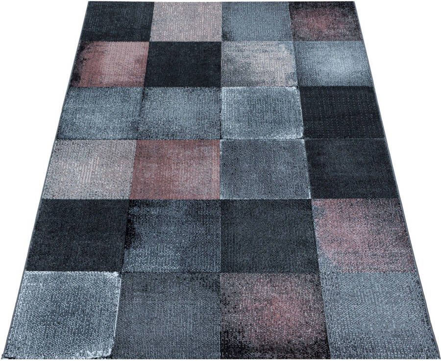 Adana Carpets Modern vloerkleed Streaky Box Grijs Roze 160x230cm - Foto 6