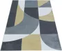 Adana Carpets Retro vloerkleed Stencil Forms Geel Grijs 160x230cm - Thumbnail 1