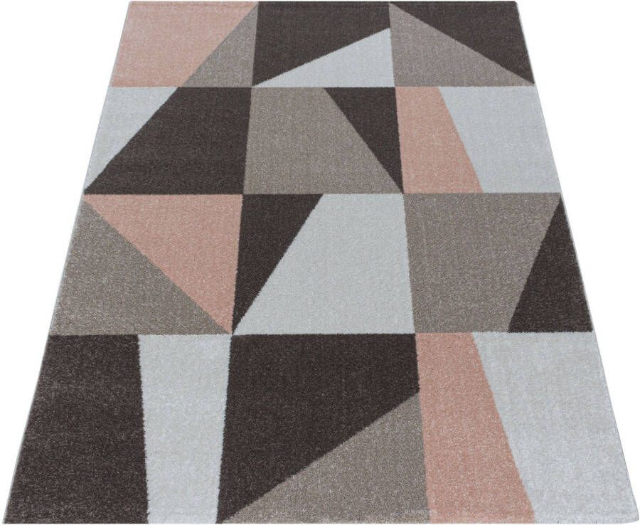 Adana Carpets Retro vloerkleed Stencil Box Roze Bruin 240x340cm - Foto 2