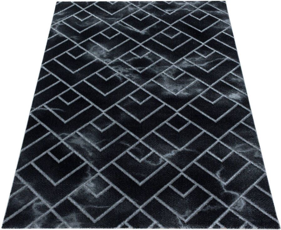 Adana Carpets Modern vloerkleed Marble Pattern Antraciet Zilver 140x200cm - Foto 2