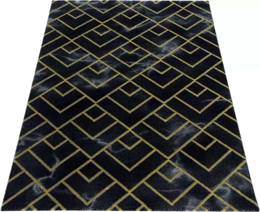 Adana Carpets Modern vloerkleed Marble Pattern Antraciet Goud 140x200cm - Foto 3