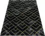 Adana Carpets Modern vloerkleed Marble Pattern Antraciet Goud 120x170cm - Thumbnail 2