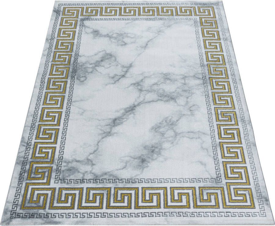 Adana Carpets Modern vloerkleed Marble Edge Grijs Goud 160x230cm - Foto 3