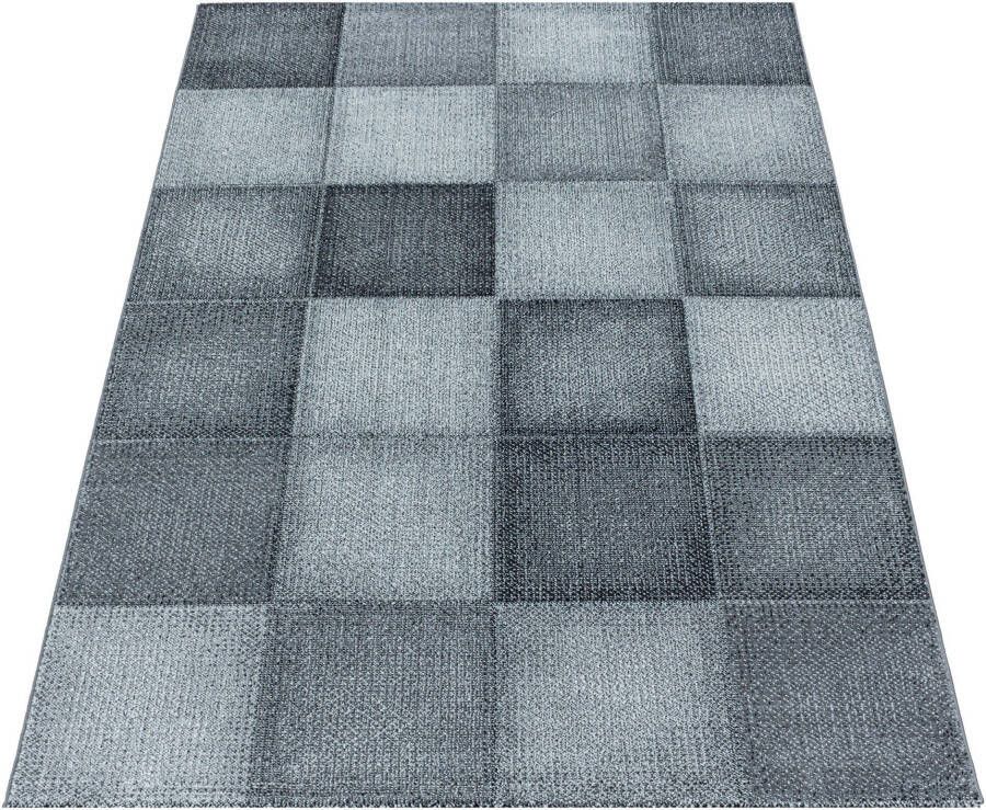 Adana Carpets Modern vloerkleed Optimism Block Zilver Grijs 140x200cm - Foto 3
