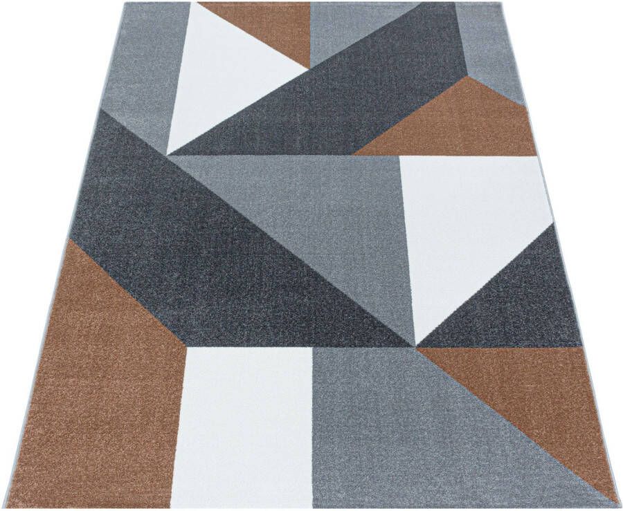 Adana Carpets Modern vloerkleed Optimism Design Bruin Grijs 80x150cm - Foto 2