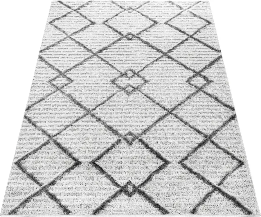 Adana Carpets Scandinavisch vloerkleed Pitea Strangle Creme 240x340cm