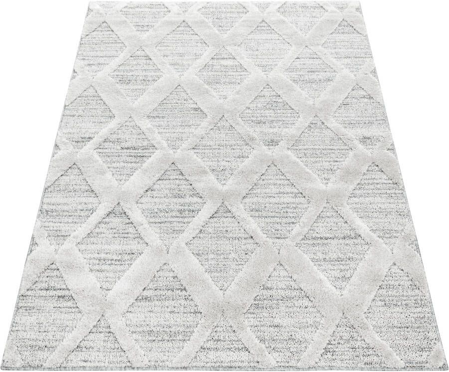 Adana Carpets Scandinavisch vloerkleed Pitea Diamond Grijs 280x370cm